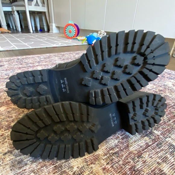 L’Intervalle Leather Combat Boots - Picture 9 of 10